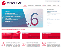 Tablet Screenshot of peppershop.com